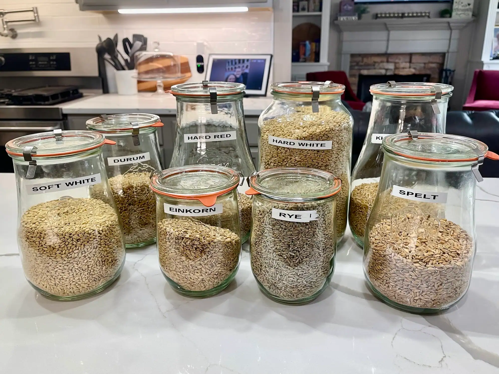 wheat berries for fresh-milled flour