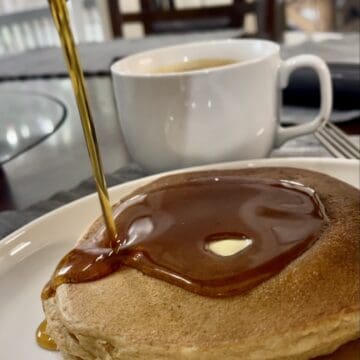 fresh-milled sourdough discard pancakes