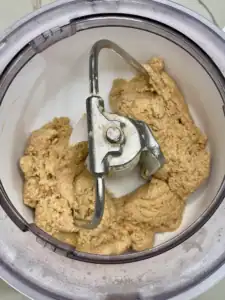 Fresh-milled flour and water for autolyse period