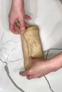 Sourdough round shaping process
